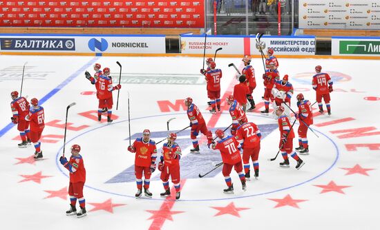 Хоккей. Кубок Первого канала. Матч Россия - Чехия