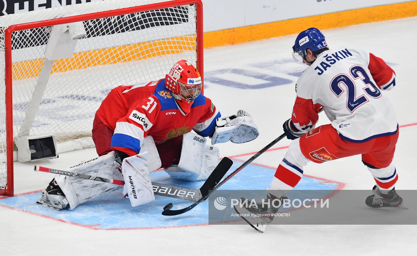 Хоккей. Кубок Первого канала. Матч Россия - Чехия