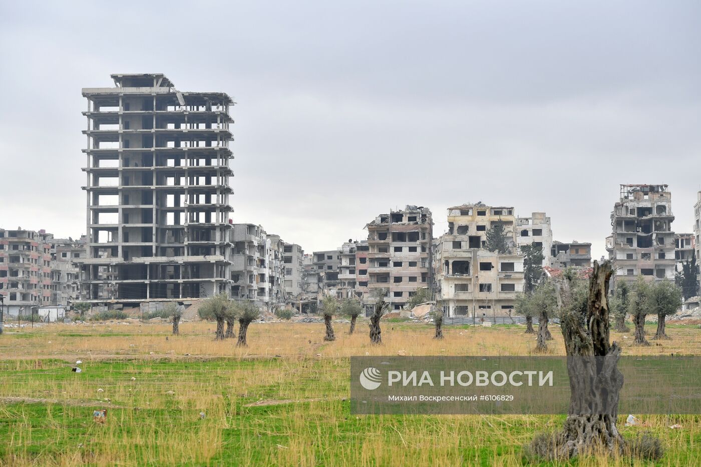 Город Дума в окрестностях Дамаска