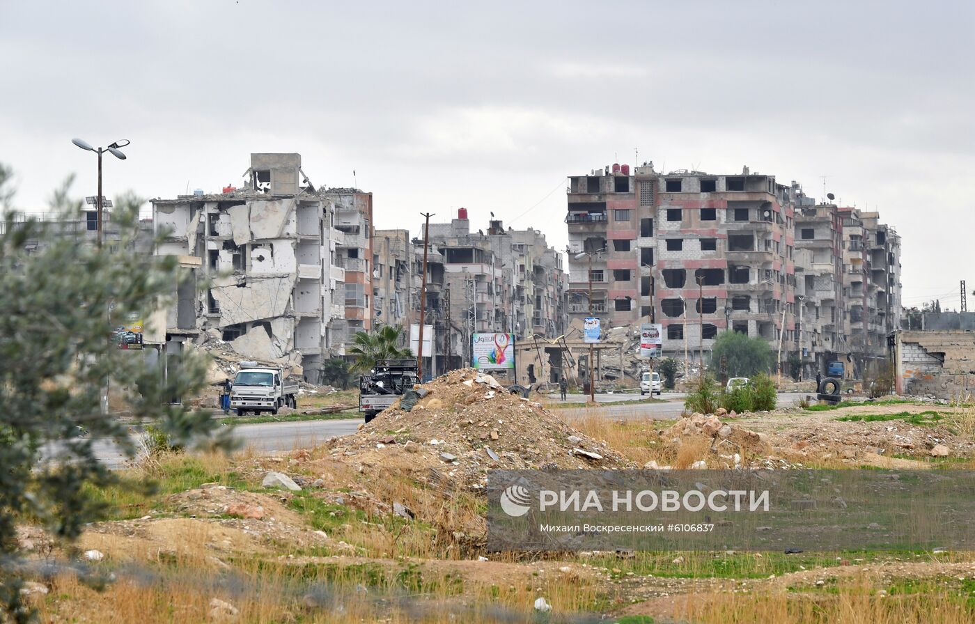 Город Дума в окрестностях Дамаска