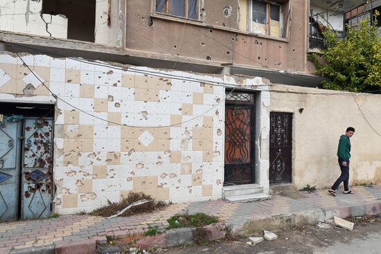 Город Дума в окрестностях Дамаска