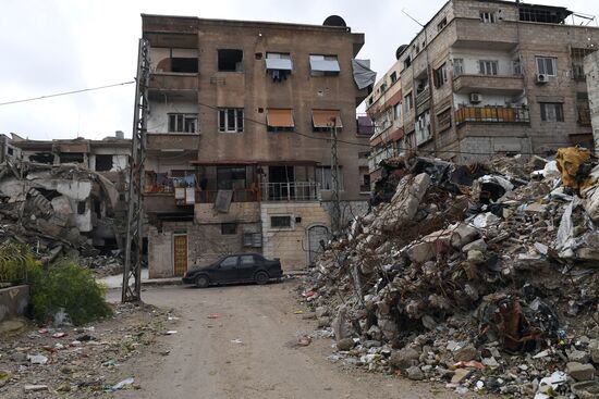 Город Дума в окрестностях Дамаска