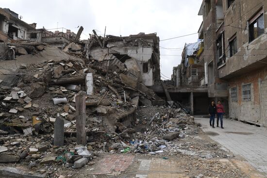 Город Дума в окрестностях Дамаска