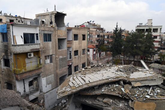 Город Дума в окрестностях Дамаска