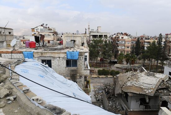 Город Дума в окрестностях Дамаска