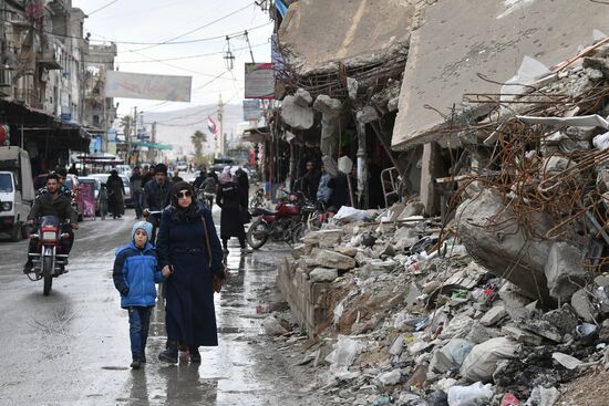 Город Дума в окрестностях Дамаска