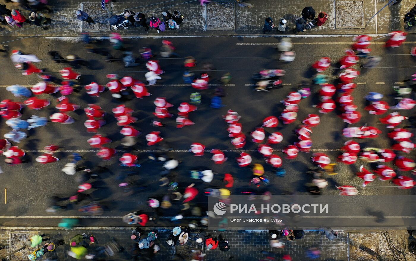 "Нашествие Дедов Морозов" в Рыбинске