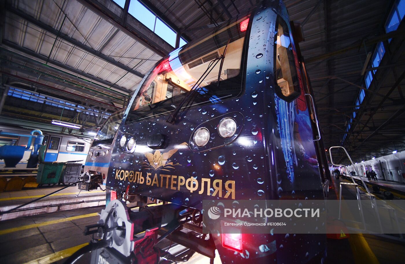 Запуск тематического поезда метро "Король баттерфляя"