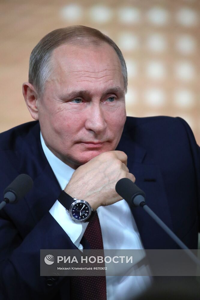 Ежегодная большая пресс-конференция президента РФ В. Путина