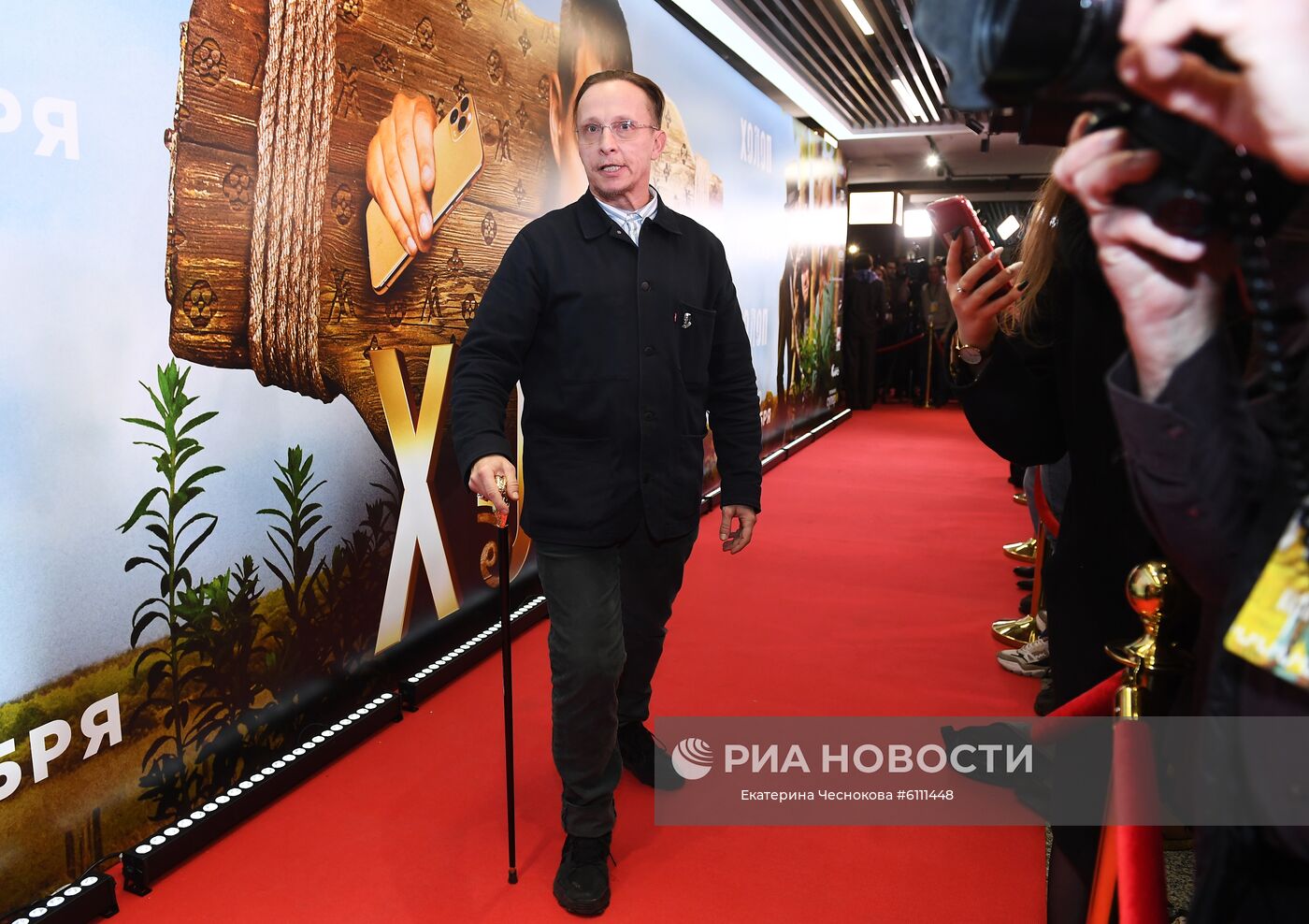 Актер Иван Охлобыстин на премьере фильма Клима Шипенко "Холоп" в кинотеатре "КАРО 11 Октябрь" на Новом Арбате. Место: Россия, Москва. Автор: Екатерина Чеснокова/РИА Новости. Премьера фильма "Холоп" режиссера К. Шипенко