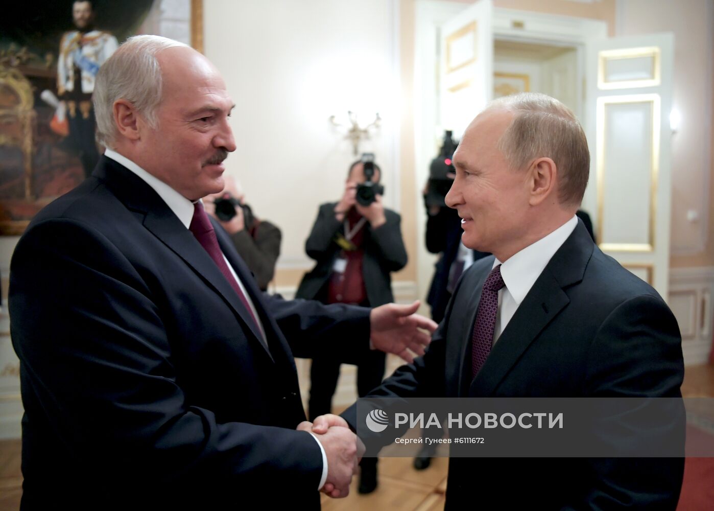 Рабочая поездка президента РФ В. Путина в Санкт-Петербург