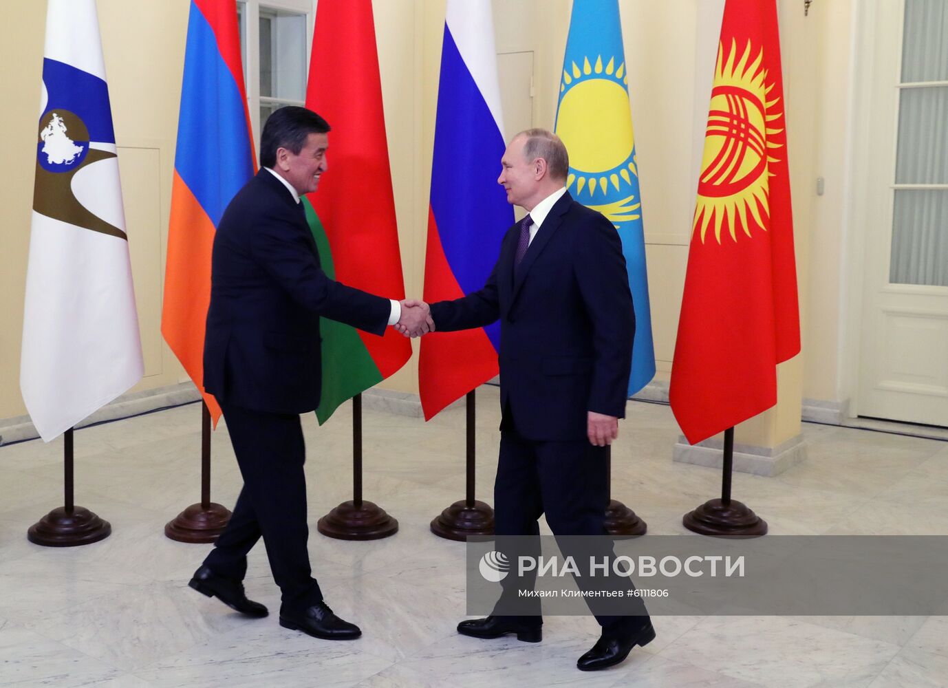 Рабочая поездка президента РФ В. Путина в Санкт-Петербург