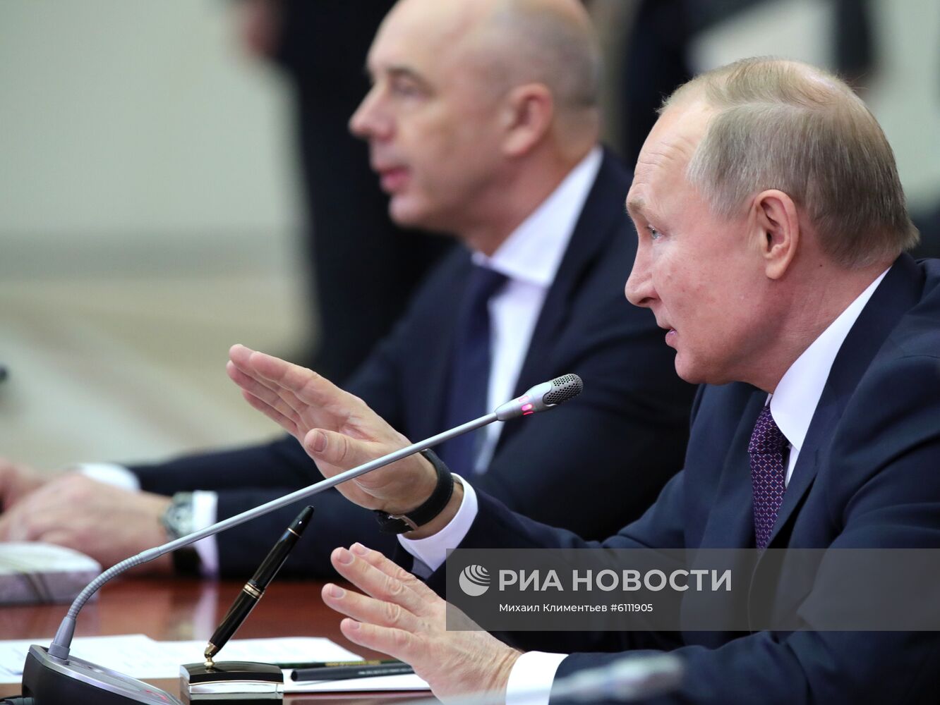 Рабочая поездка президента РФ В. Путина в Санкт-Петербург