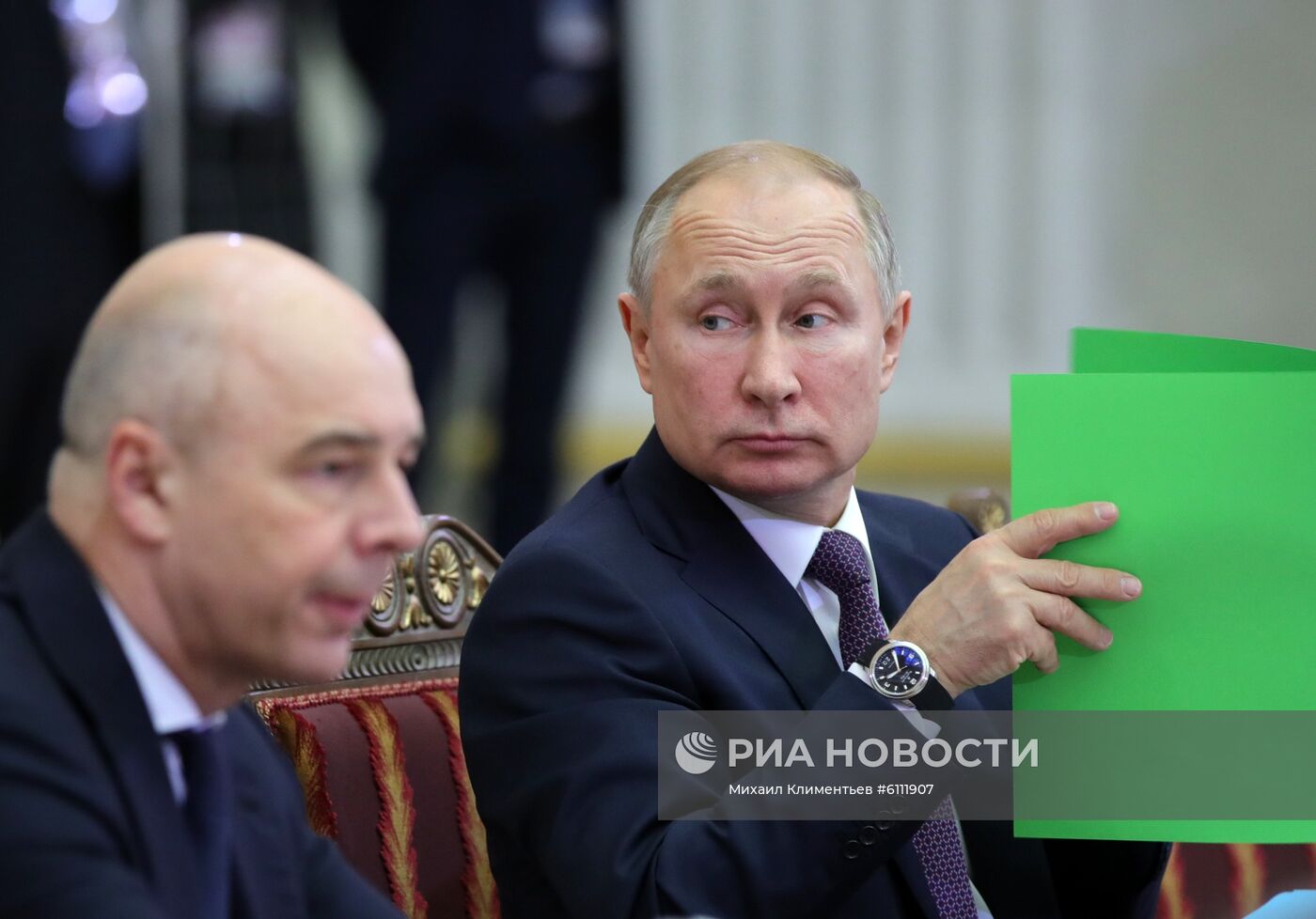 Рабочая поездка президента РФ В. Путина в Санкт-Петербург