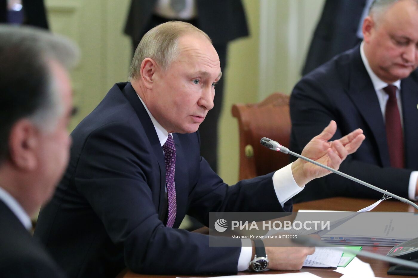 Рабочая поездка президента РФ В. Путина в Санкт-Петербург