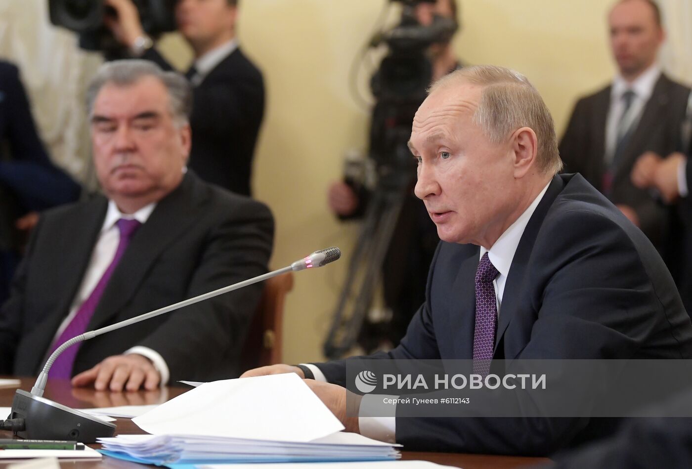 Рабочая поездка президента РФ В. Путина в Санкт-Петербург