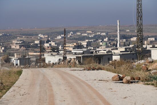 Ситуация в районе поселка Шара в сирийской провинции Идлиб