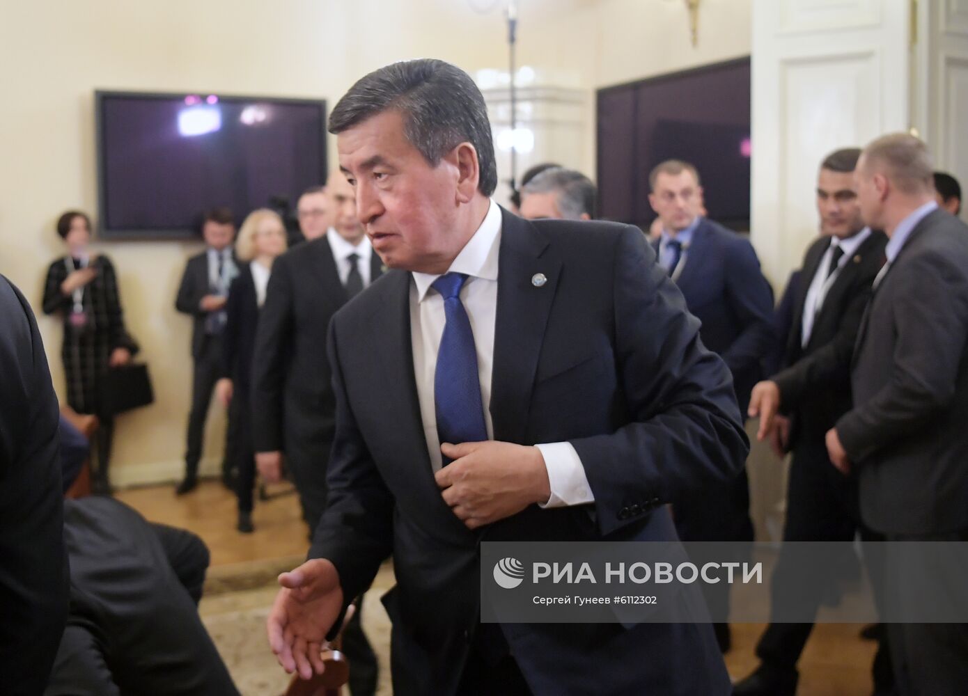 Рабочая поездка президента РФ В. Путина в Санкт-Петербург