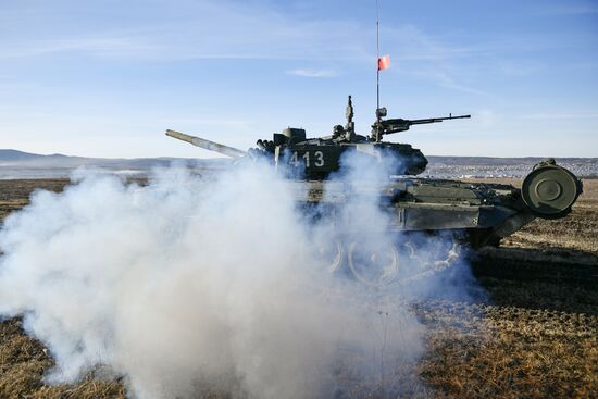 "Танковый биатлон" в Крыму