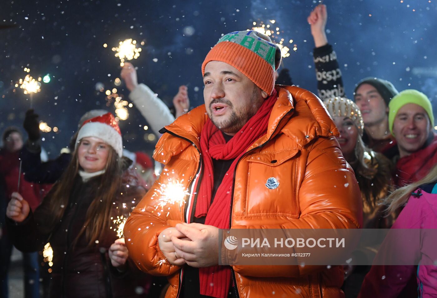 Съемки программы "Новогодняя ночь на Первом"