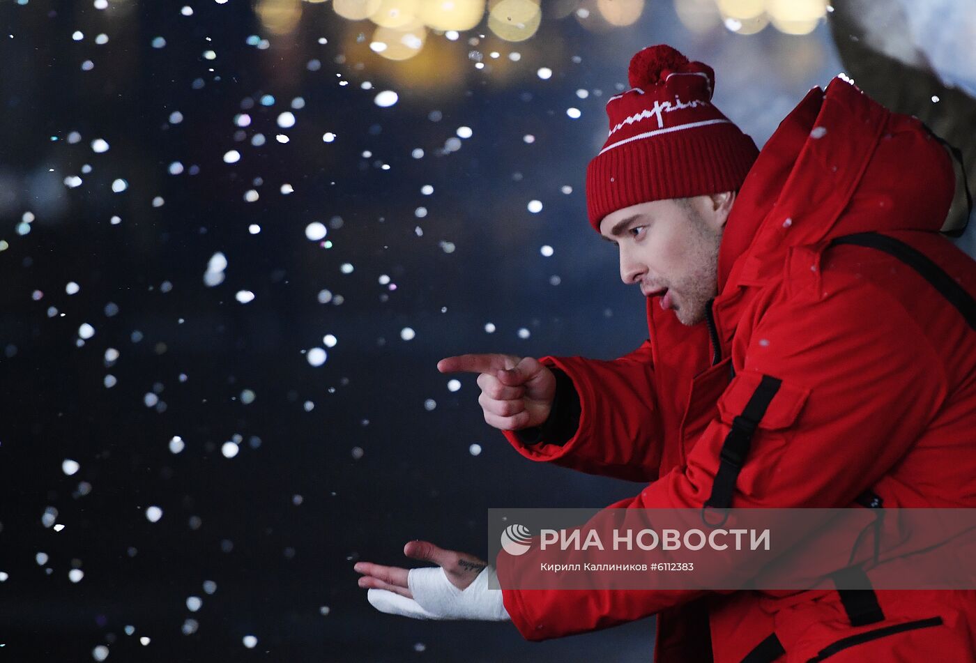 Съемки программы "Новогодняя ночь на Первом"