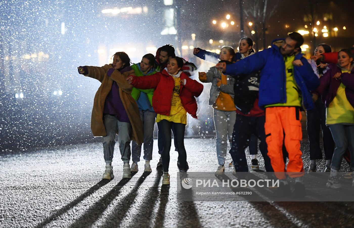 Съемки программы "Новогодняя ночь на Первом"