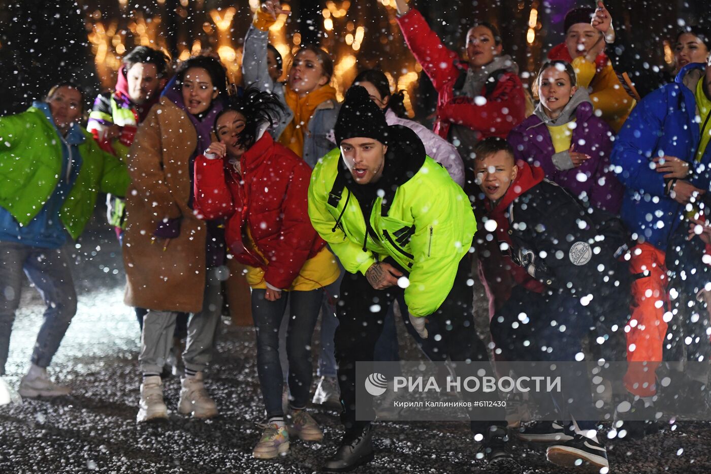 Съемки программы "Новогодняя ночь на Первом"