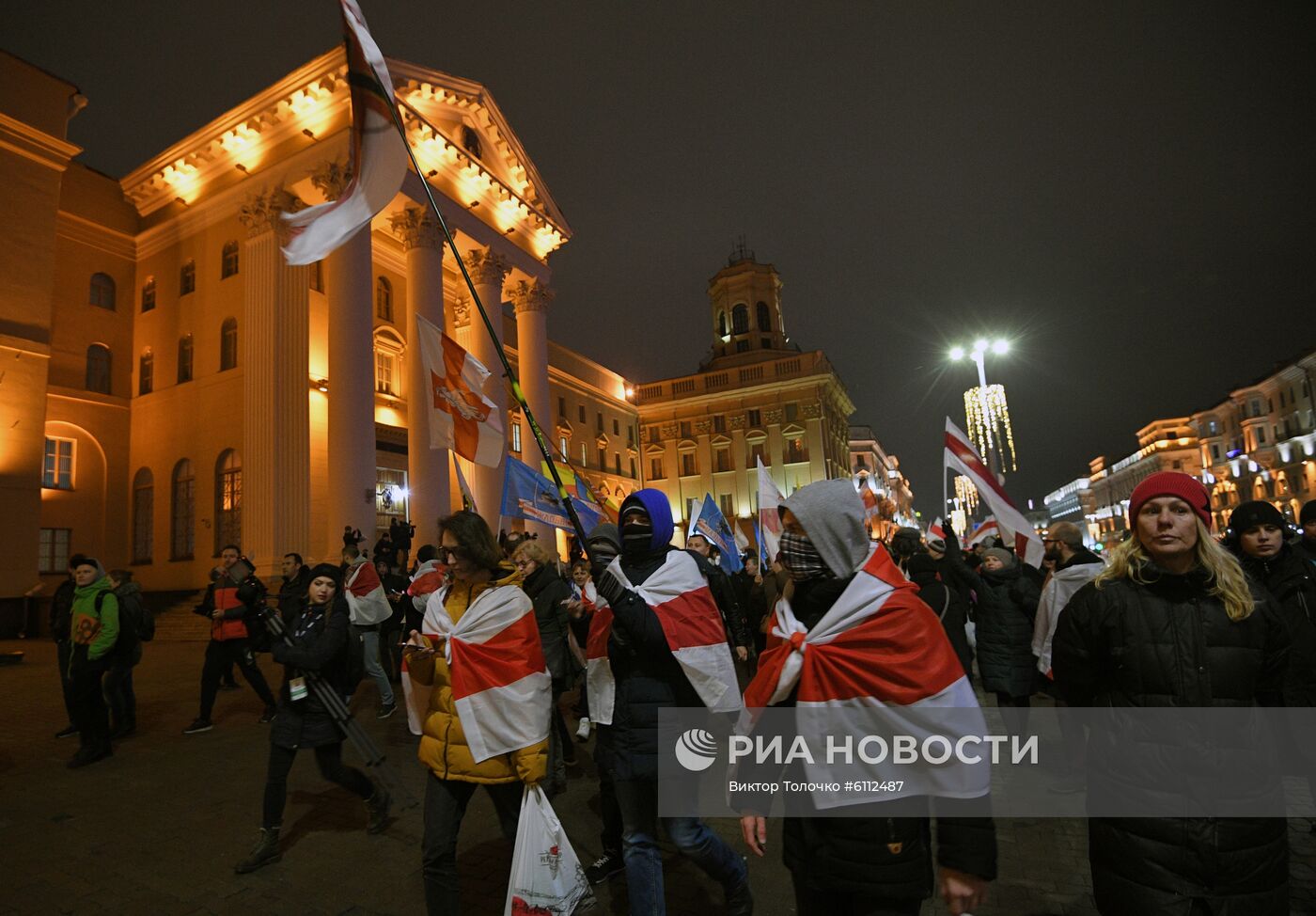 Несанкционированная акция в Минске против интеграции Белоруссии и РФ