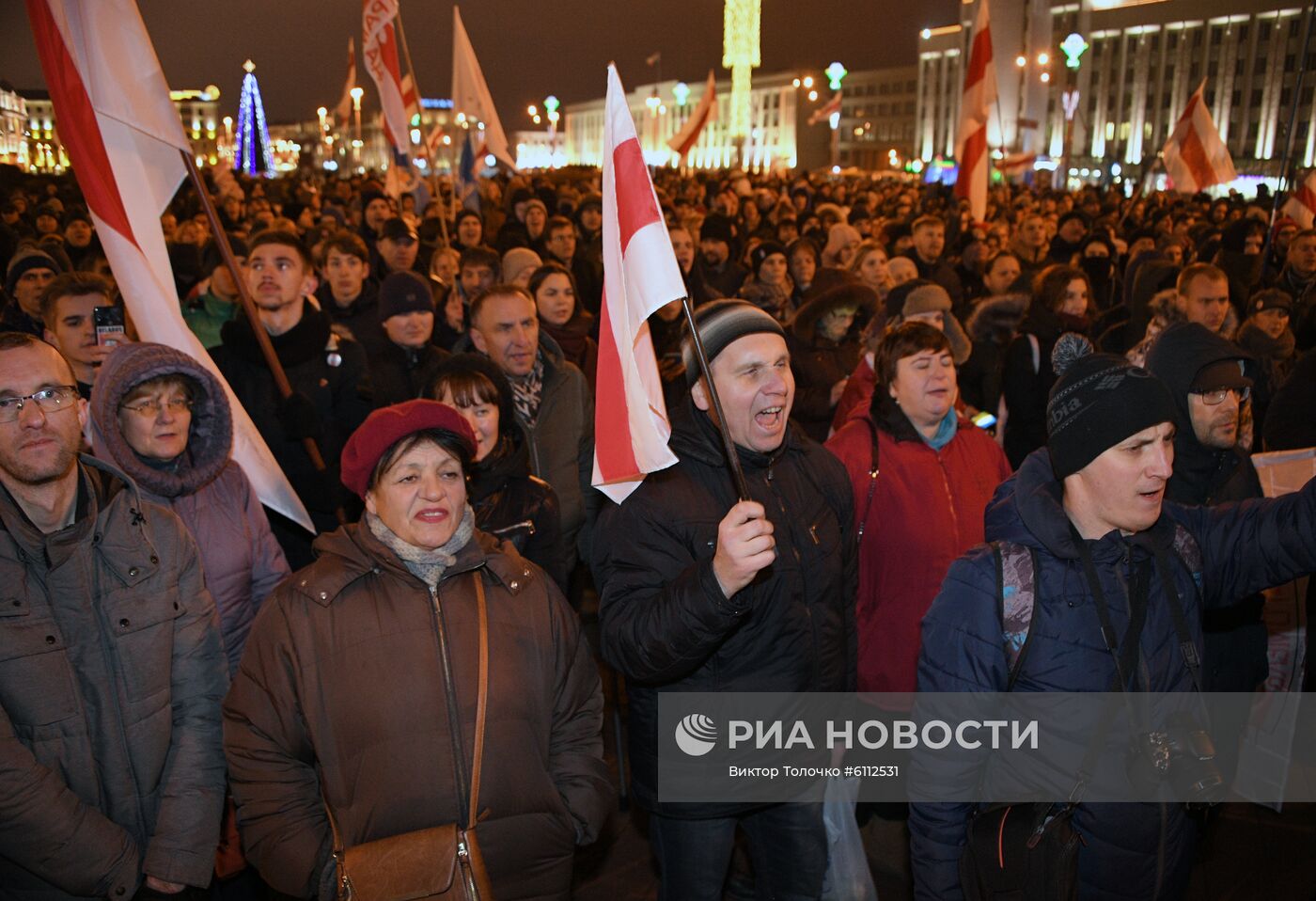 Несанкционированная акция в Минске против интеграции Белоруссии и РФ