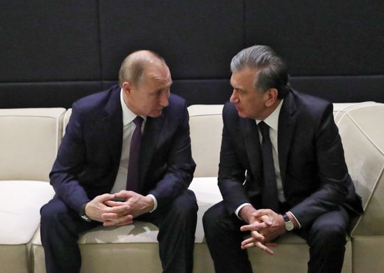 Рабочая поездка президента РФ В. Путина в Санкт-Петербург