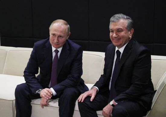 Рабочая поездка президента РФ В. Путина в Санкт-Петербург