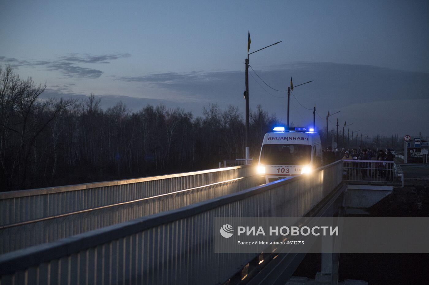 КПП "Станица Луганская" в Донбассе