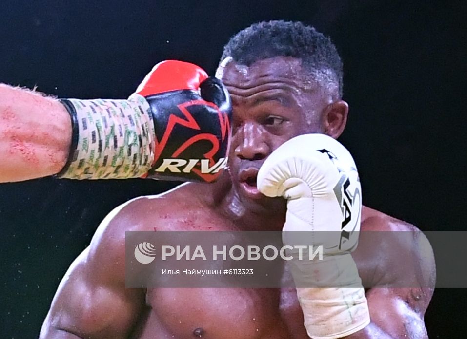Бокс. Бой Д. Лебедева и Т. Мчуну