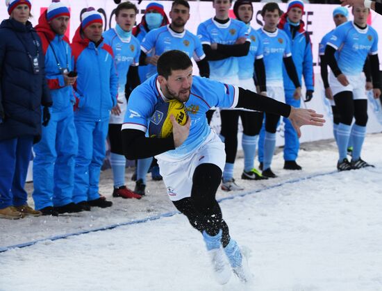 Регби на снегу. Чемпионат Европы