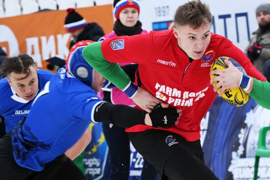 Регби на снегу. Чемпионат Европы