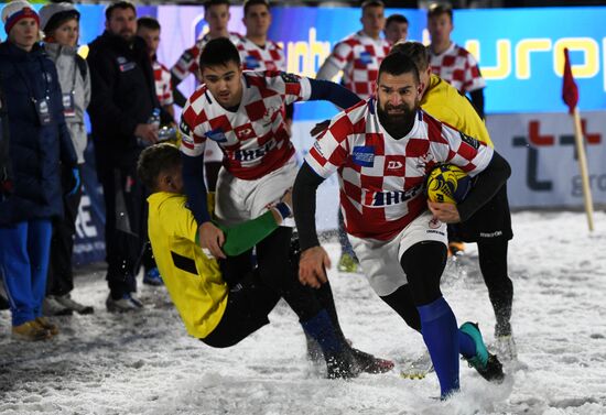 Регби на снегу. Чемпионат Европы