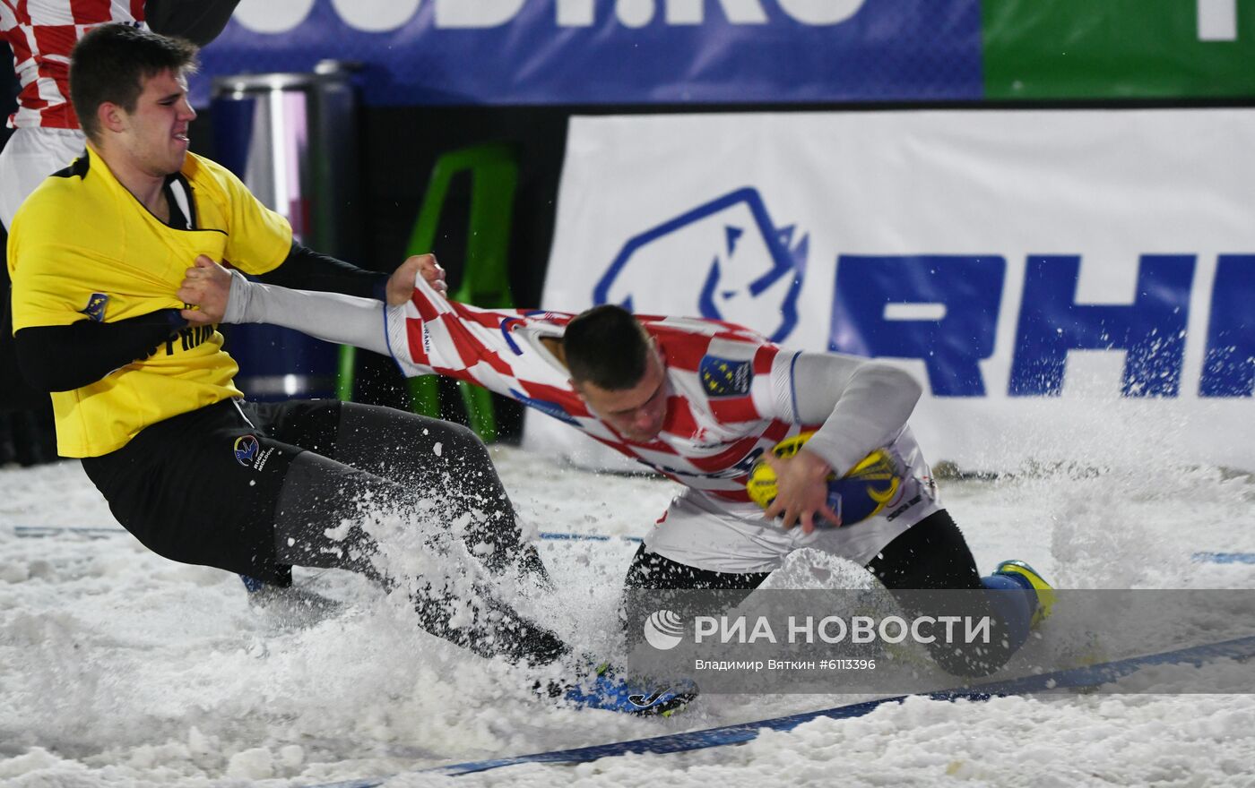 Регби на снегу. Чемпионат Европы