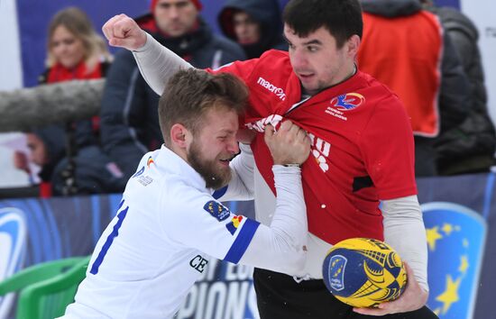 Регби на снегу. Чемпионат Европы