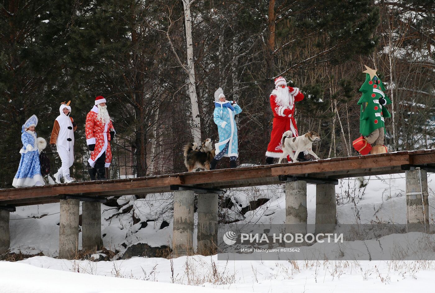 Новогодняя акция яхтсменов в Красноярске