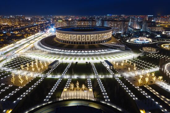 Новогоднее украшение парка "Краснодар"