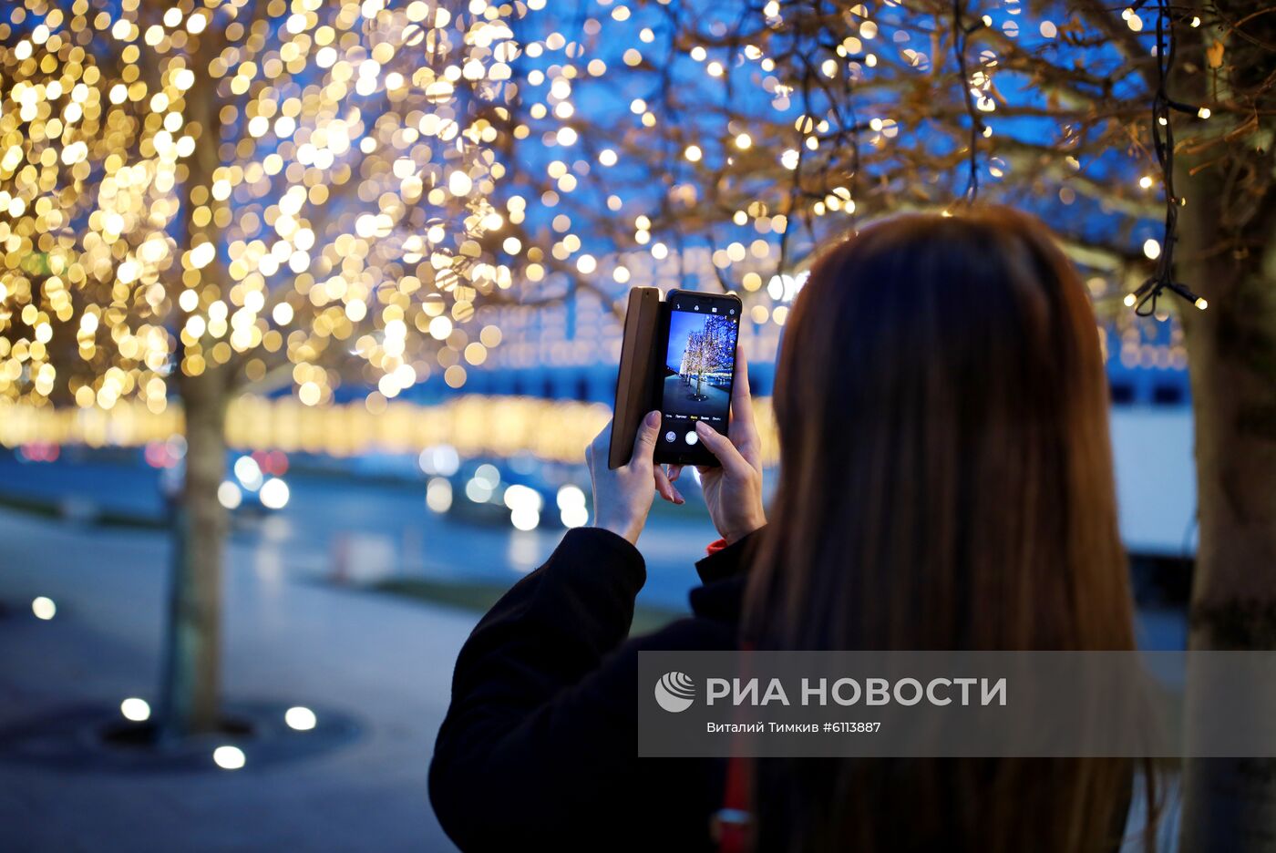 Новогоднее украшение парка "Краснодар"