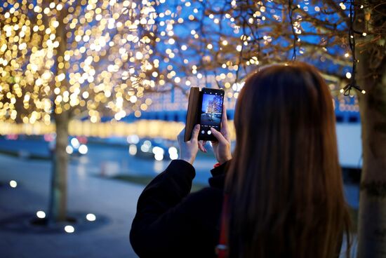 Новогоднее украшение парка "Краснодар"