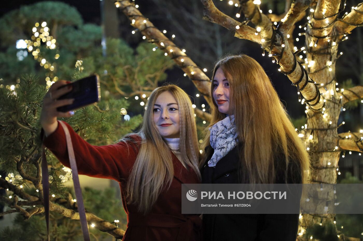 Новогоднее украшение парка "Краснодар"