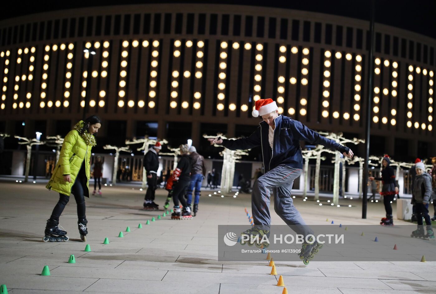 Новогоднее украшение парка "Краснодар"