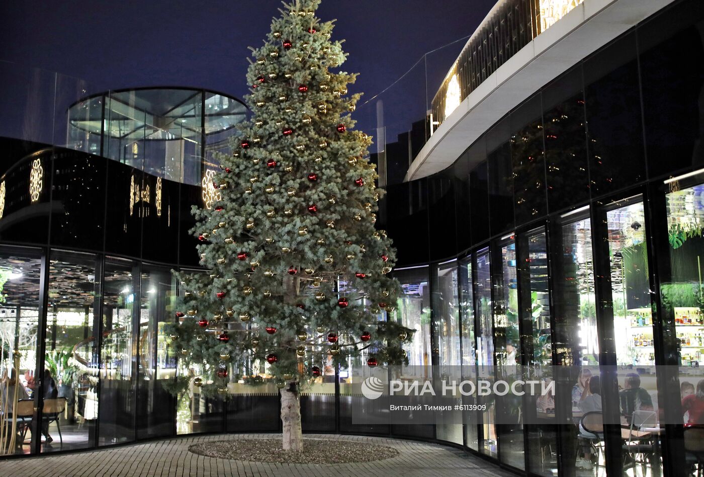 Новогоднее украшение парка "Краснодар"