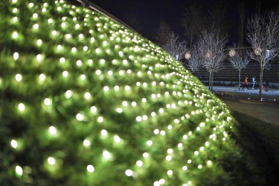 Новогоднее украшение парка "Краснодар"