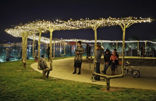 Новогоднее украшение парка "Краснодар"