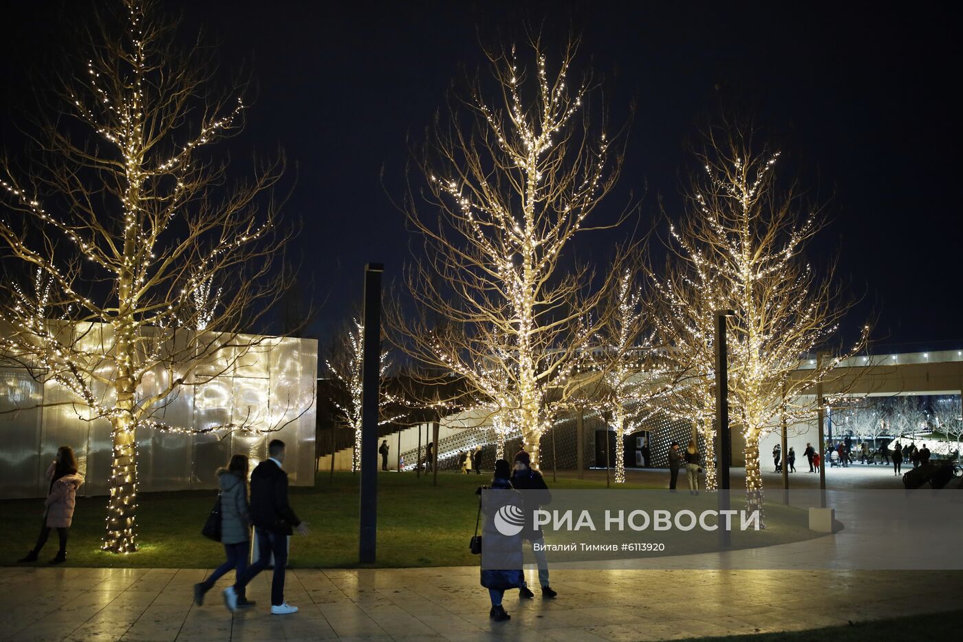 Новогоднее украшение парка "Краснодар"