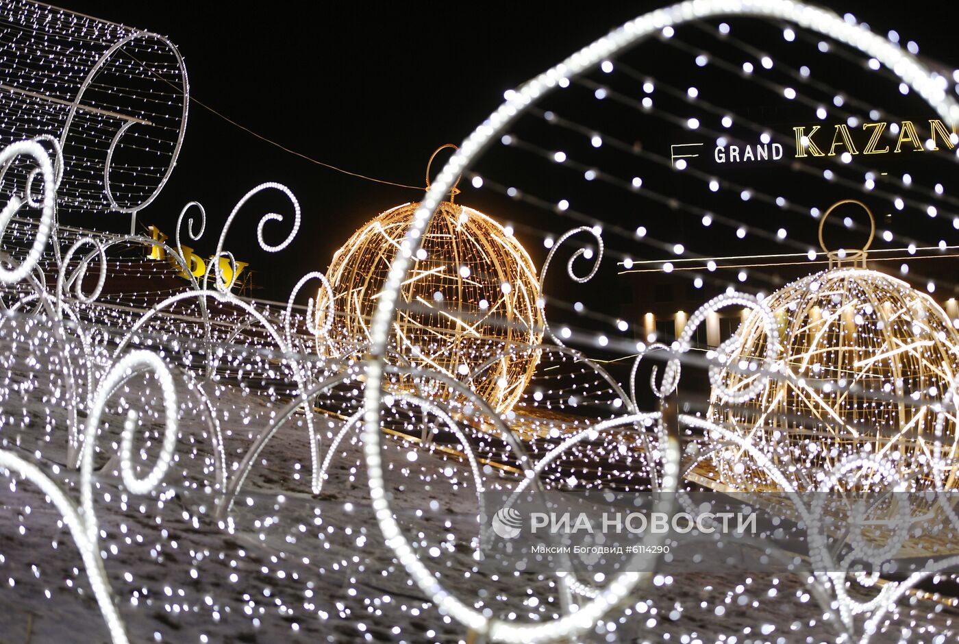 Новогоднее украшение Казани