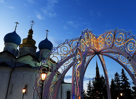 Новогоднее украшение Казани